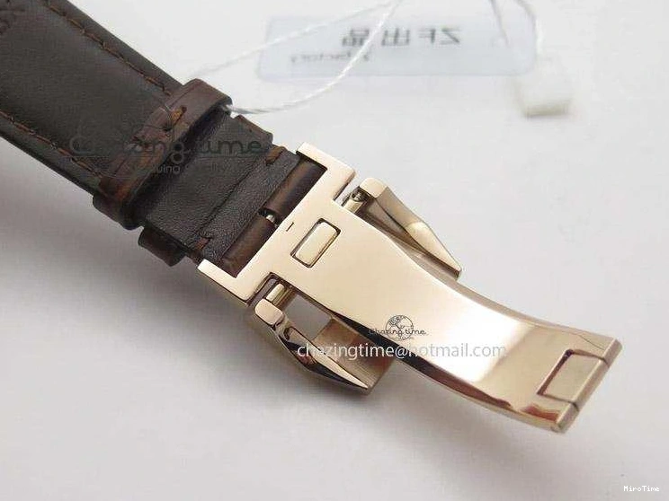 MIROTIME 0208 Pilot Chrono RG 3878 ZF Best Edition Grey Dial On Brown Leather Strap A UrbanChic 7330